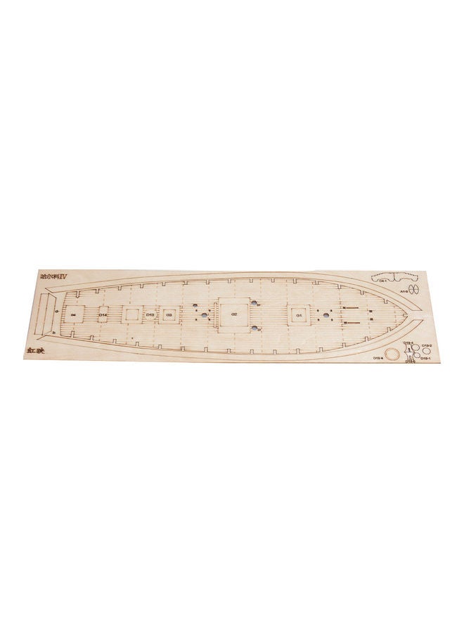 1:100 Scale Wooden Wood Sailboat Ship Kits Home DIY Model Home Decoration Boat Gift Toy for Kids 29x29x29cm  - Image 5