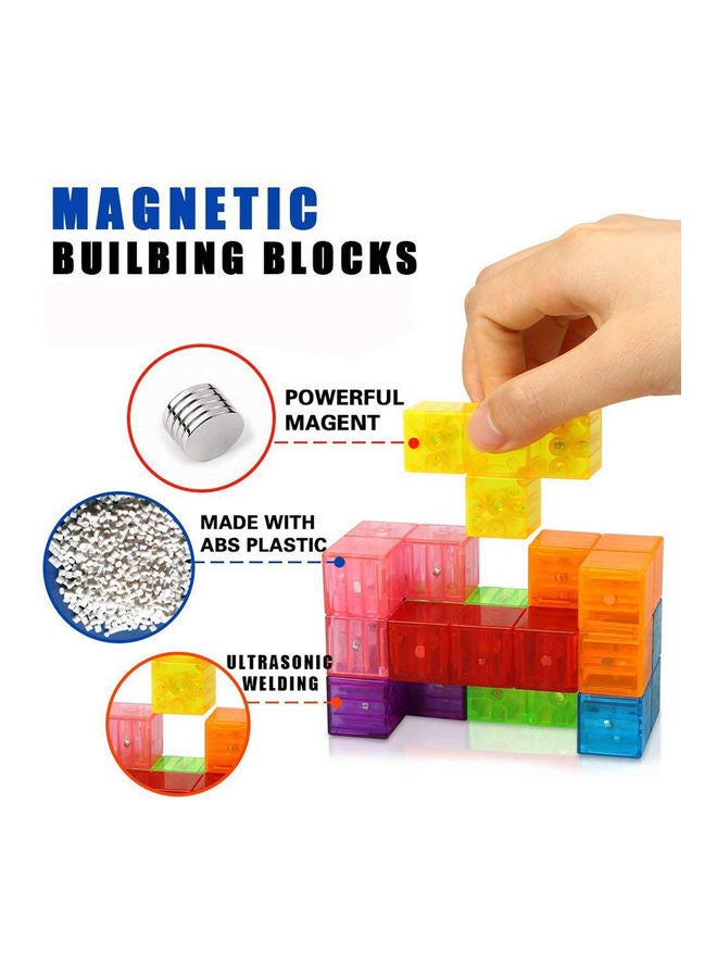 مجموعة مكعبات مغناطيسية مكونة من 7 قطع 9.5x9.5x9.5سم - Image 3