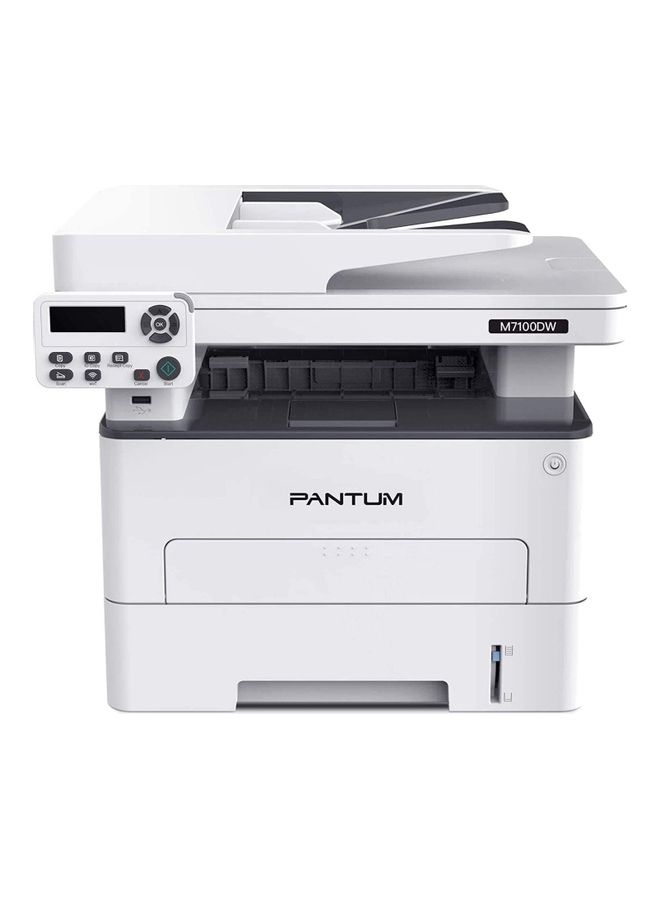 Pantum Monochrome Laser Printer With Copier/Scanner/Wireless Function 16.34x14.37x13.78inch White  - Image 1