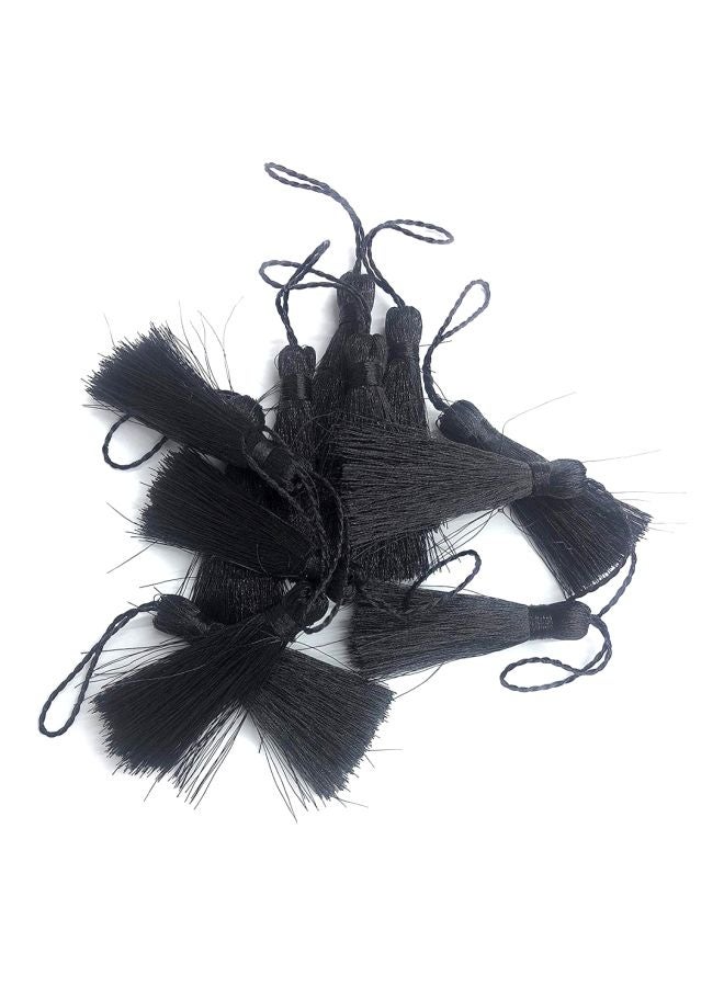 Generic - 12-Piece Craft Silk Tassels Black 2inch - Image 1