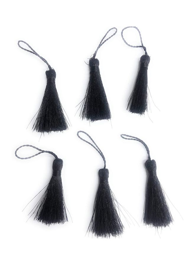 Generic - 12-Piece Craft Silk Tassels Black 2inch - Image 1
