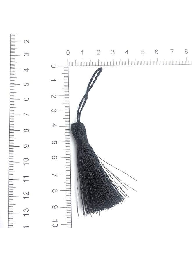 Generic - 12-Piece Craft Silk Tassels Black 2inch - Image 1