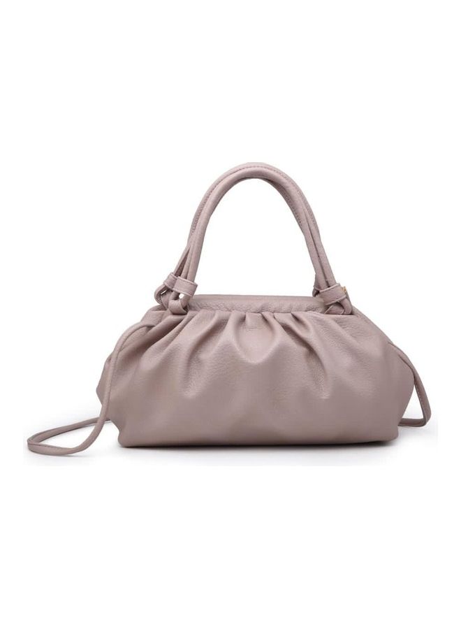 Faux Leather Handbag Pink - Image 1