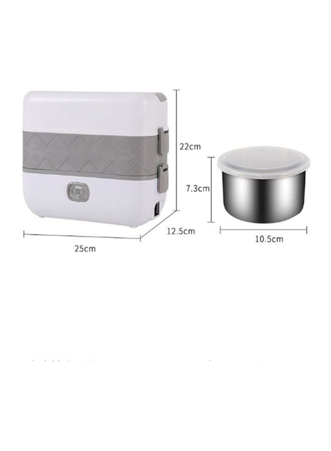 Generic Electric Heating Stainless Steel Lunch Box White/Grey/Silver  - Image 2