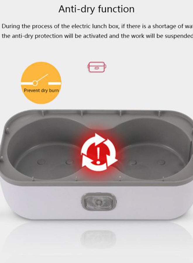Generic Electric Heating Stainless Steel Lunch Box White/Grey/Silver  - Image 5