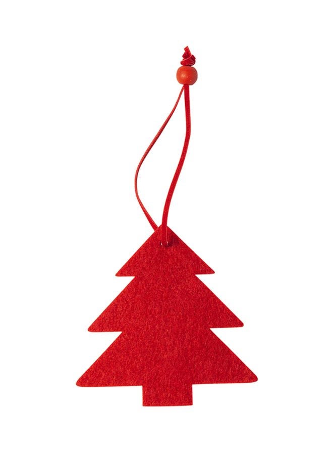 Jinou 3-Piece Reindeer, Star And Christmas Tree Hanging Ornaments Red 11x17x1.2cm - Image 3