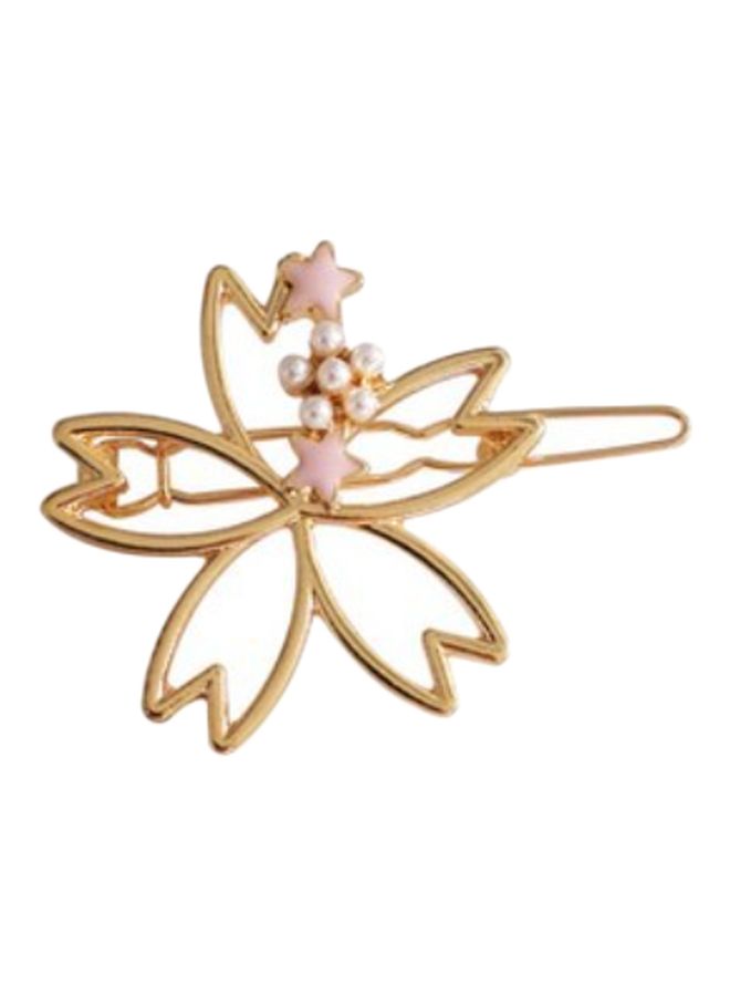 J&J - Flower Embroidered Hair Pin - Image 1