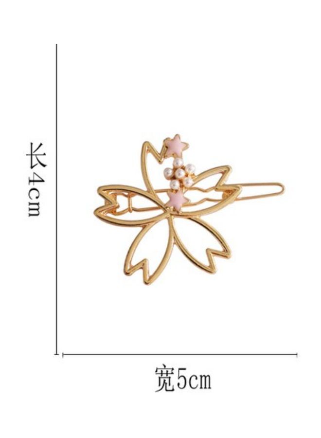 J&J - Flower Embroidered Hair Pin - Image 1