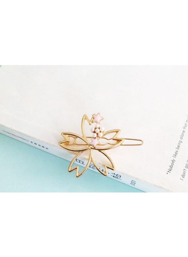 J&J - Flower Embroidered Hair Pin - Image 1