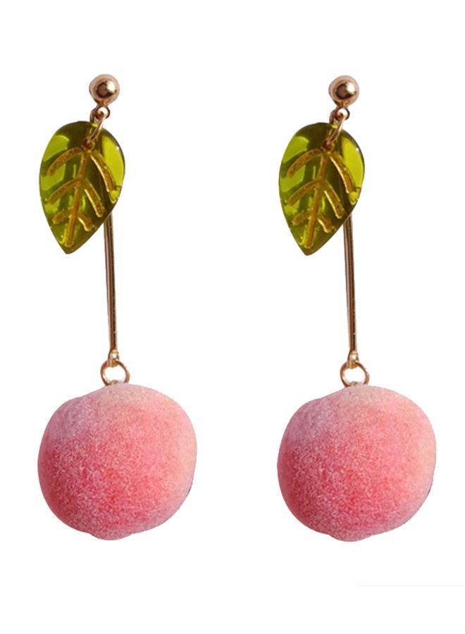 J&J S925 Silver Cherry Design Dangle Earrings - Image 1