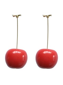 925 Silver Cherry Design Dangle Earrings