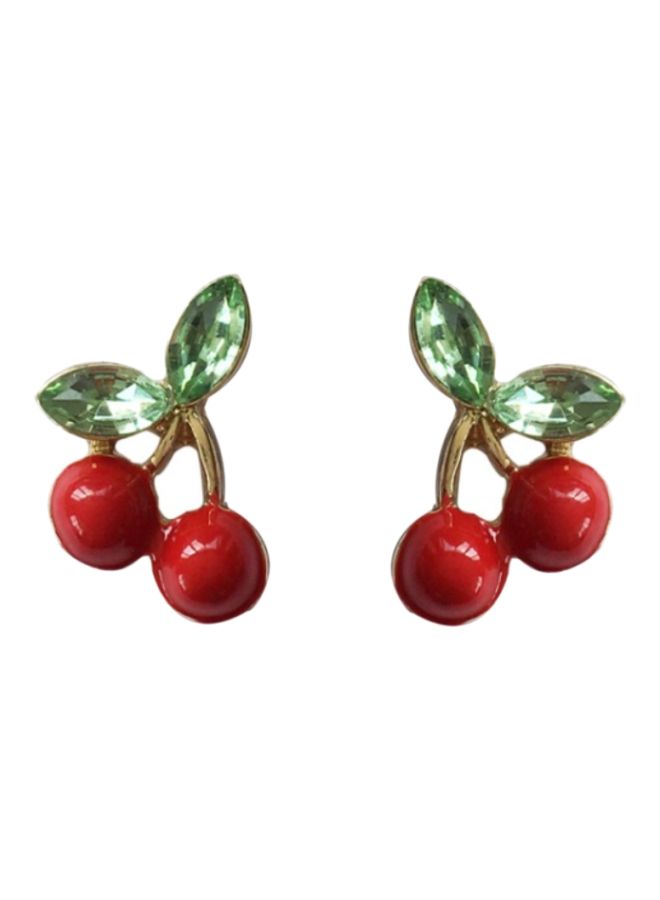 Cherry Design Stud Earrings
