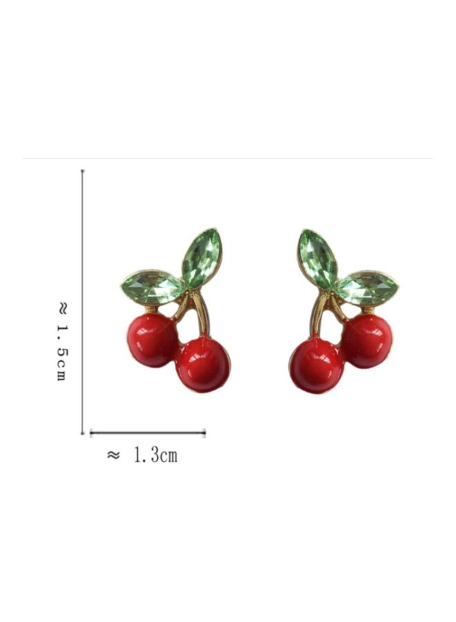 Cherry Design Stud Earrings