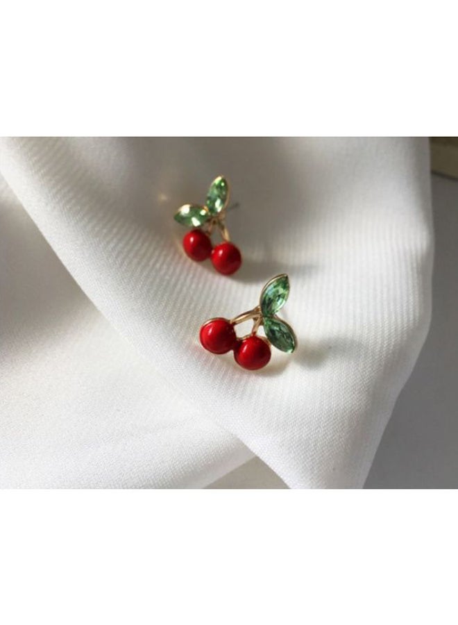 Cherry Design Stud Earrings