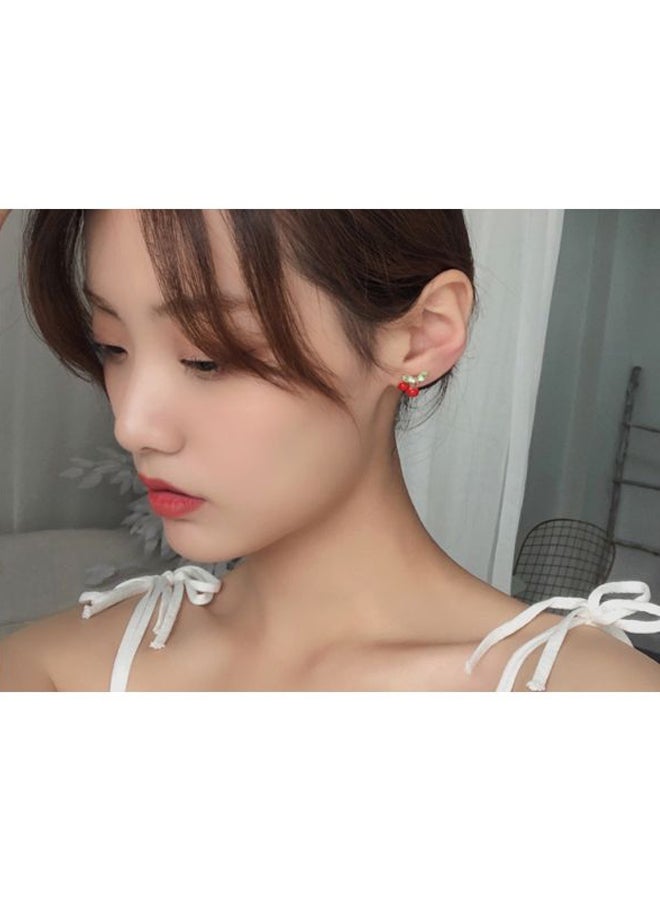 Cherry Design Stud Earrings