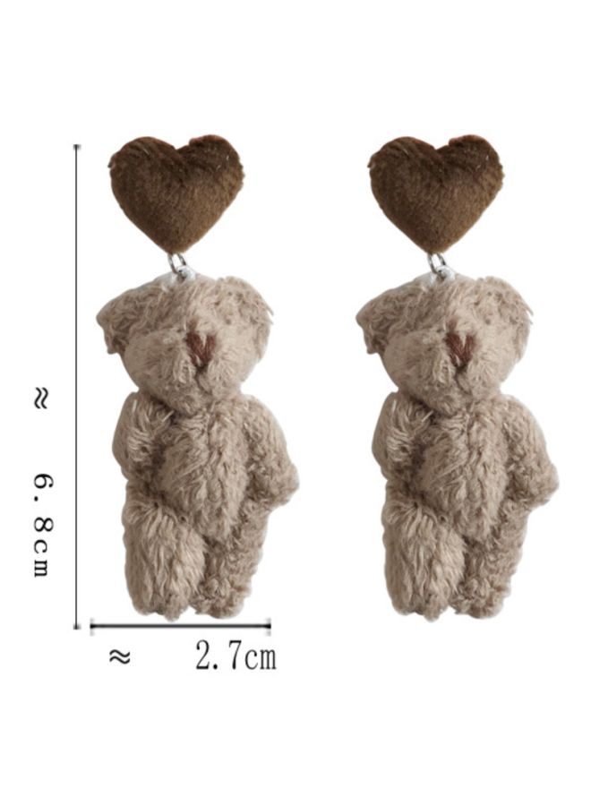 J&J Bear Shaped Dangle Earrings - Image 2