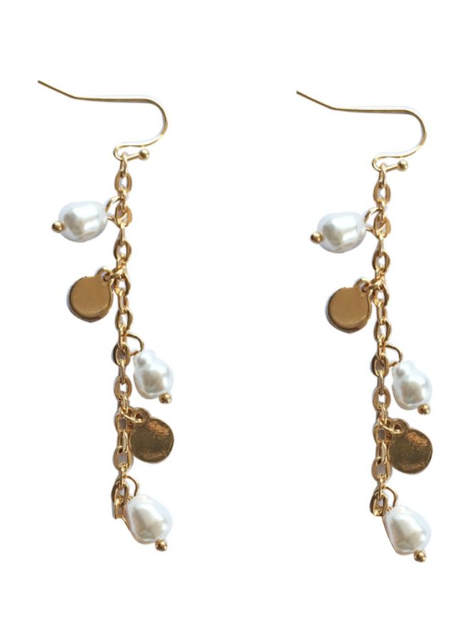 J&J Pearl Studded Dangle Earrings  - Image 1
