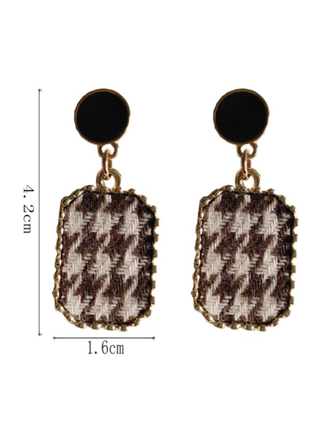 J&J 925 Sterling Silver Geometric Pattern Dangle Earrings  - Image 2