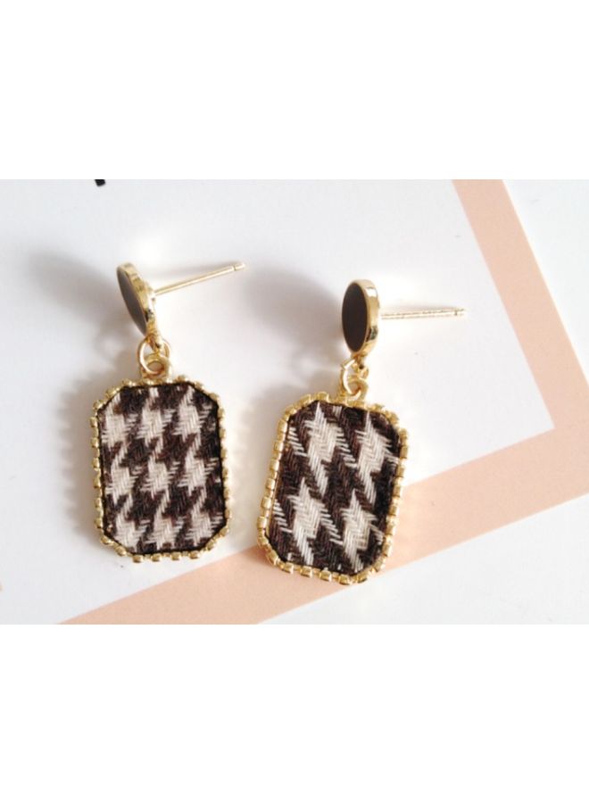 J&J 925 Sterling Silver Geometric Pattern Dangle Earrings  - Image 4