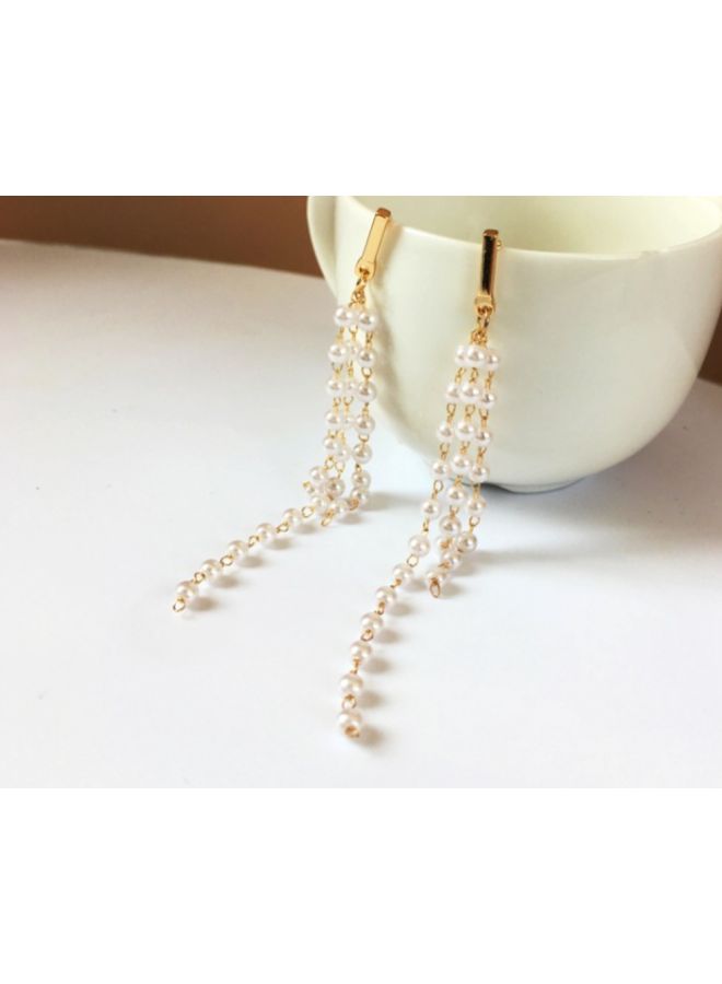 J&J 925 Sterling Silver Pearl Studded Earrings  - Image 2
