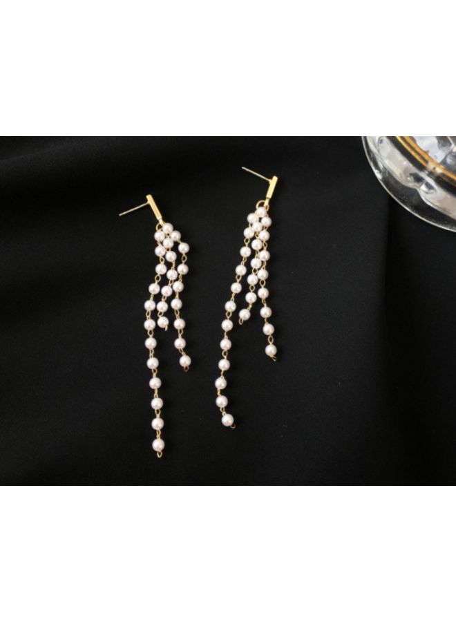 J&J 925 Sterling Silver Pearl Studded Earrings  - Image 5