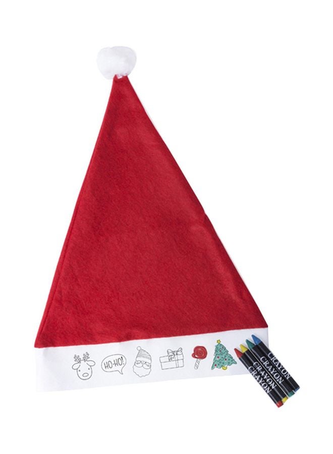 جينو قبعة سانتا كلوز مع الطباشير الملونة يمكنك تركيبها بنفسك - Image 1