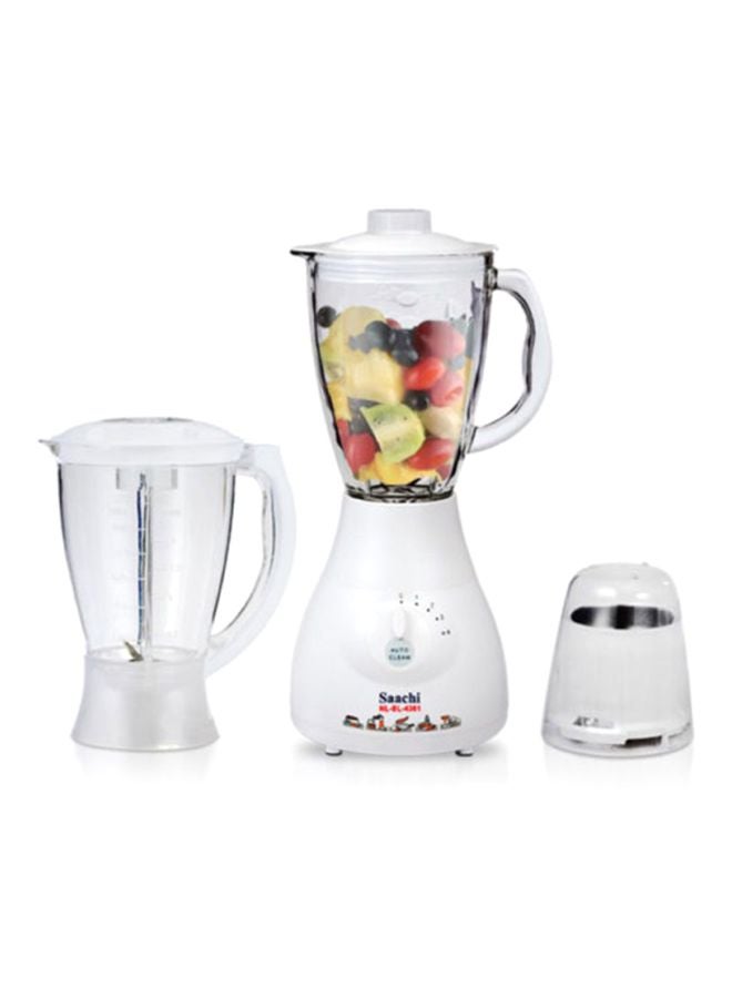 ساتشي خلاط 3 في 1 بخاصية التنظيف التلقائي 1.5 L 550 W NL-BL-4361-WH أبيض/ شفاف - Image 2