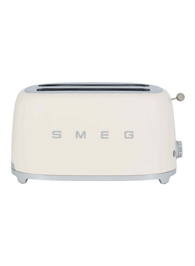 smeg - 4-Slice Toaster 1370 - 1635 1635 W TSF02CRAU Beige/Silver - Image 1