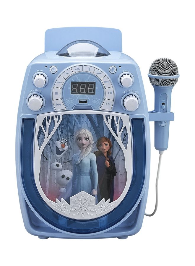 آي هوم جهاز كاريوكي يعمل بالبلوتوث بتصميم مستوحى من فيلم "Frozen" 20 x 12 x 23.5سم  - Image 1
