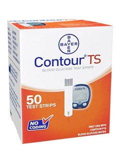 Pack Of 50 Contour TS Blood Glucose Test Strips