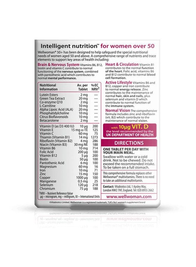 Vitabiotics Wellwoman 50+ - 30 Tablets - Image 2