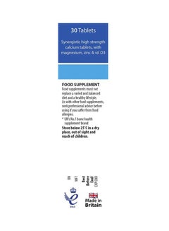 Vitabiotics Osteocare Calcium Magnesium Zinc Vitamin D - 30 Tablets  - Image 3