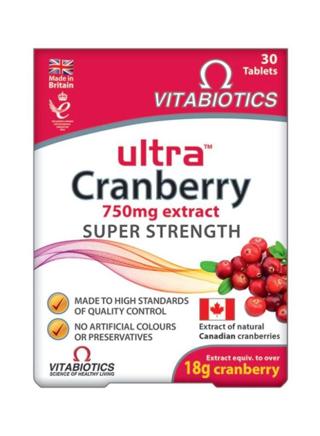 Vitabiotics - Ultra Cranberry 30 Tablets - Image 1
