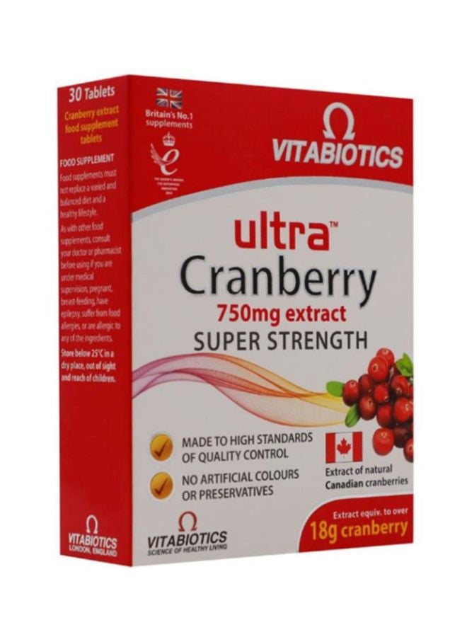 Vitabiotics - Ultra Cranberry 30 Tablets - Image 1