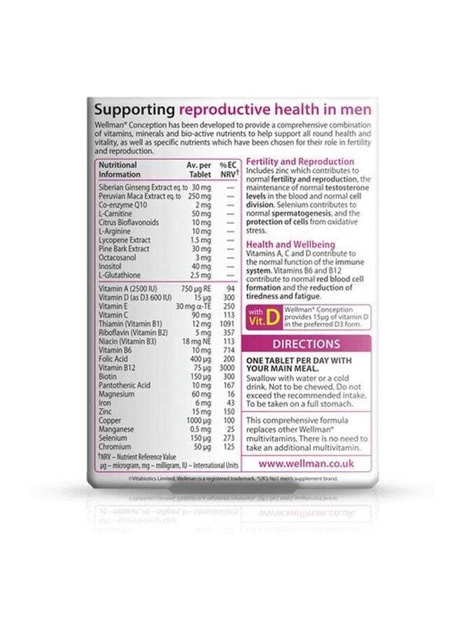 Wellman Conception Dietary Supplement - 30 Tablets 