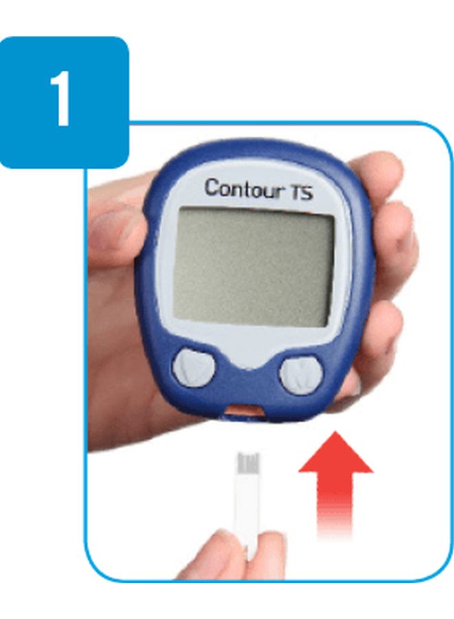 BAYER - 50-Piece Contour TS Blood Glucose Test Strips Set - Image 1