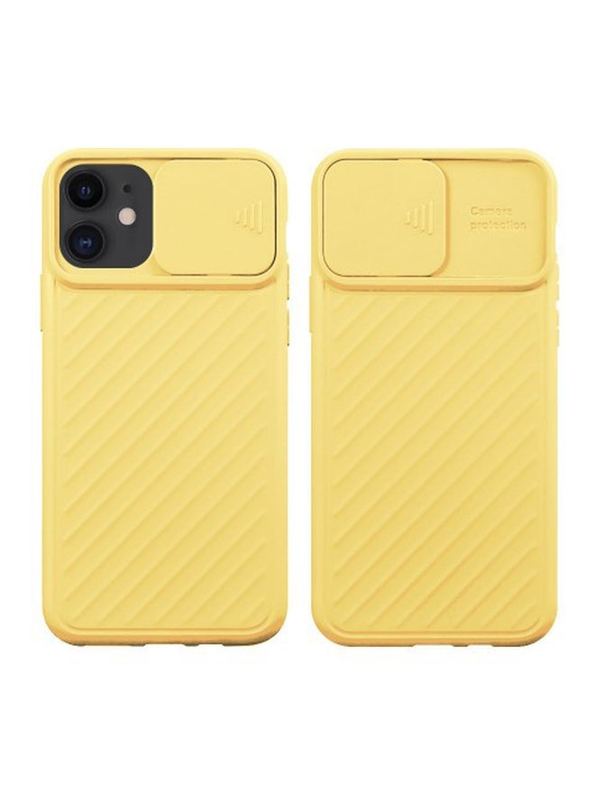 MARGOUN Slide Camera Protection Case Cover For Apple iPhone 11 Yellow - Image 1