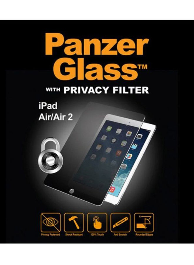 بانزرجلاس لاصقة حماية للشاشة من الزجاج المقوى لأجهزة  آيفون آي باد أير/أير2 من آبل شفاف - Image 2