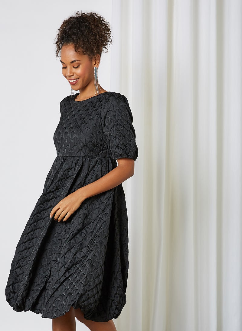 Y.A.S - Short Sleeve Kyle Midi Dress Black - Image 1