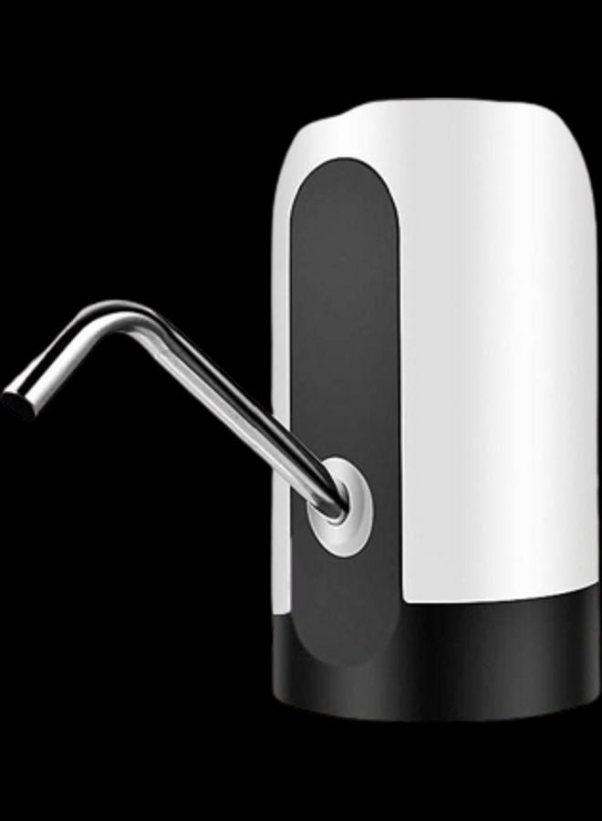 موزع مياه تلقائي معبأ بمضخة قابل للشحن أسود وأبيض - Image 1