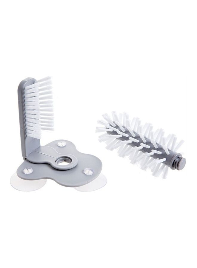 Wall Lazy Cups Brush Cleaner Grey/White 17.5x14cm  - Image 2