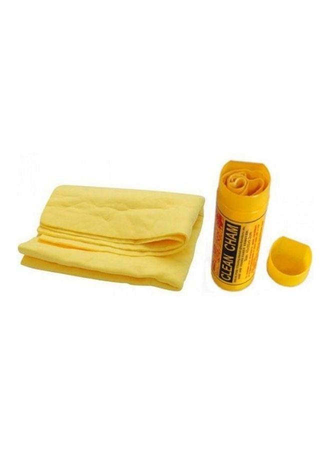 Clean Cham Wet And Dry Fabric Cleaning Cloth Yellow 43x32cm  - Image 4