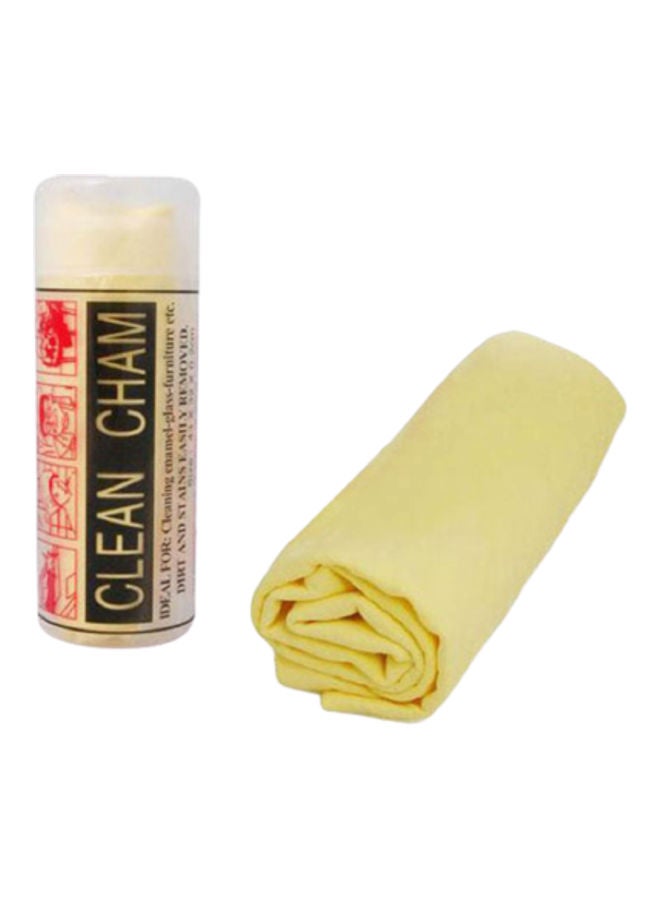 Clean Cham Wet And Dry Fabric Cleaning Cloth Yellow 