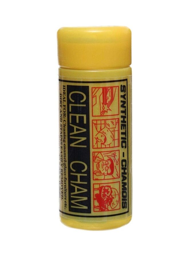 Clean Cham Chamois Wet And Dry Synthetic Cleaning Cloth Yellow 17.3x6.4x6.2cm 