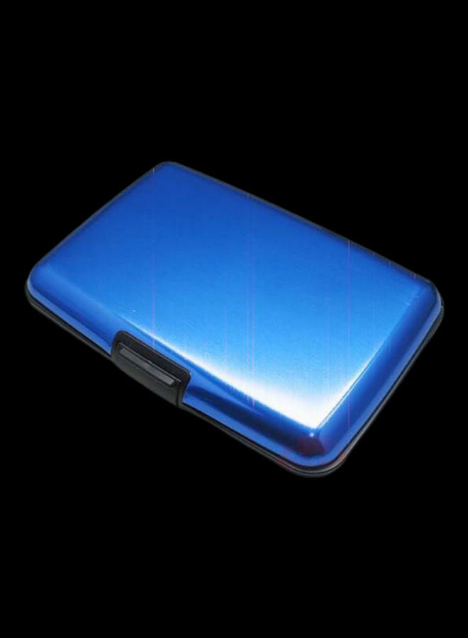 Aluminium Waterproof  Card Wallet Blue