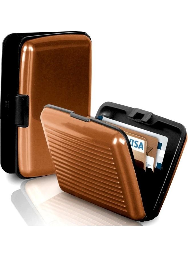 Aluminium Waterproof Card Holder Brown