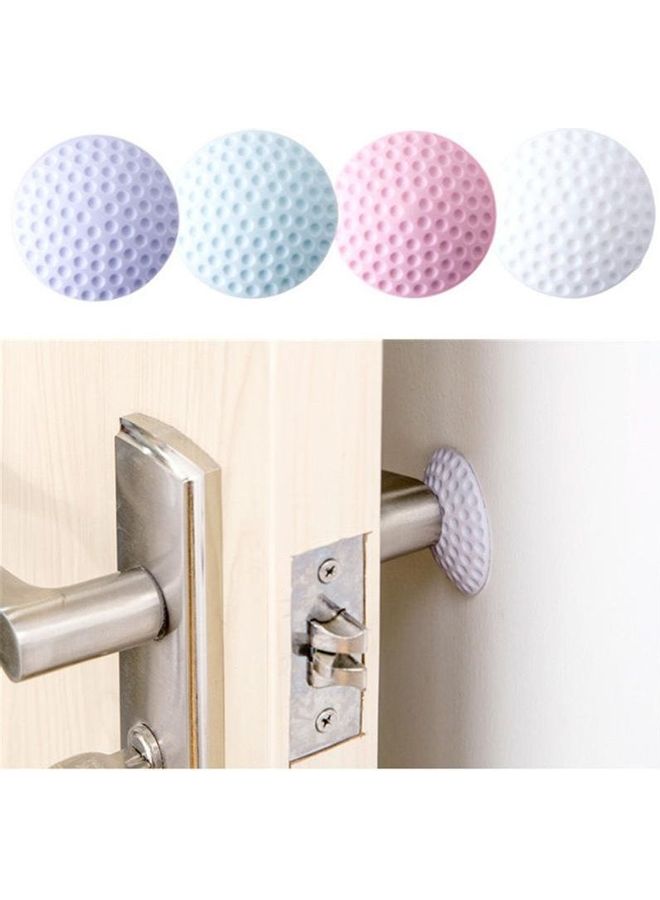 Generic - 4-Piece Rubber Buffer Wall Protector Set Multicolor - Image 1