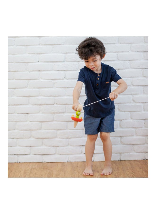 Plantoys Wooden Spaceship Top 7.4 x 7.4 x 15.3cm - Image 2