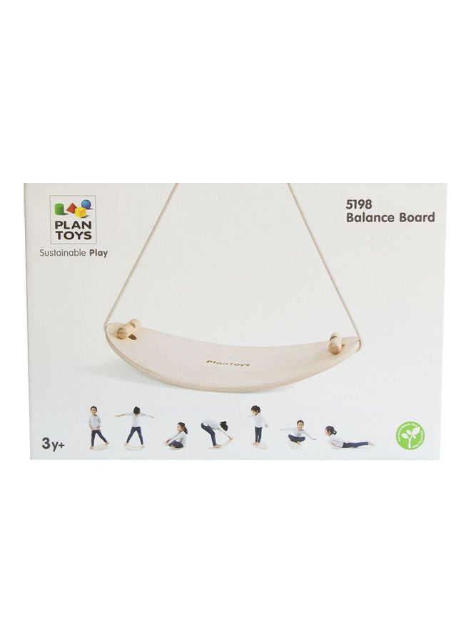 PlanToys - Plantoys Wooden Balance Board 30 x 54 x 1.2cm - Image 1