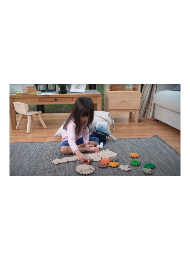 PlanToys - Plantoys Wooden Gear & Puzzle 8.7 x 7.7 x 2.3cm - Image 1